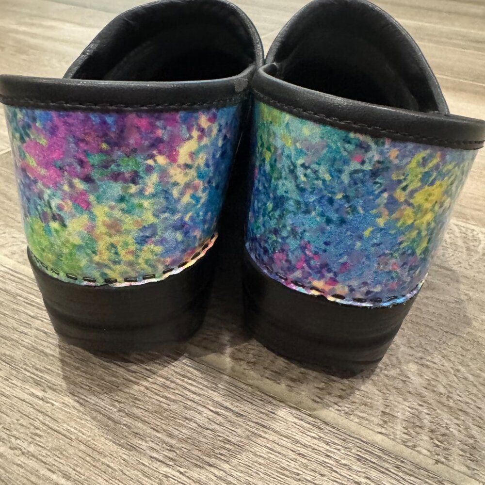 Dansko Professional Multicolor Paint Splatter Clo… - image 2